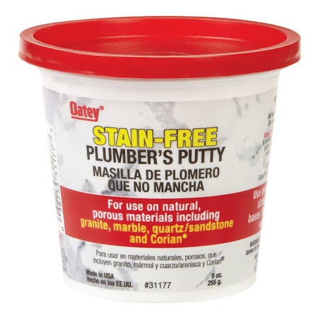 B & K Oatey White Plumbers Putty 9 oz 31177